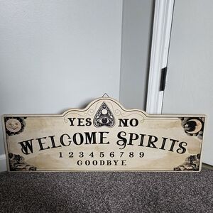 Ouija board large Halloween goth wall decor sign.